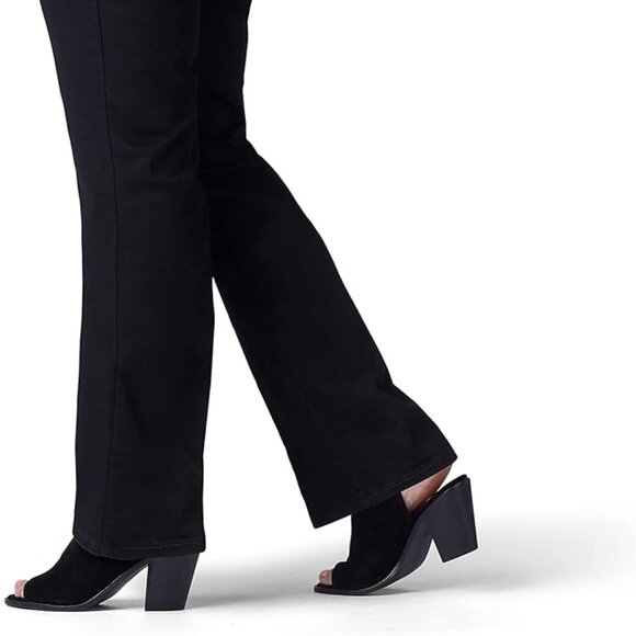 NWT Lee Plus Regular Fit Bootcut Mid-Rise Jeans Black size- 28W Long - Picture 6 of 8